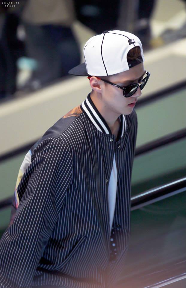 Sehun @ Gimpo Airport ✈ Haneda Airport 2014