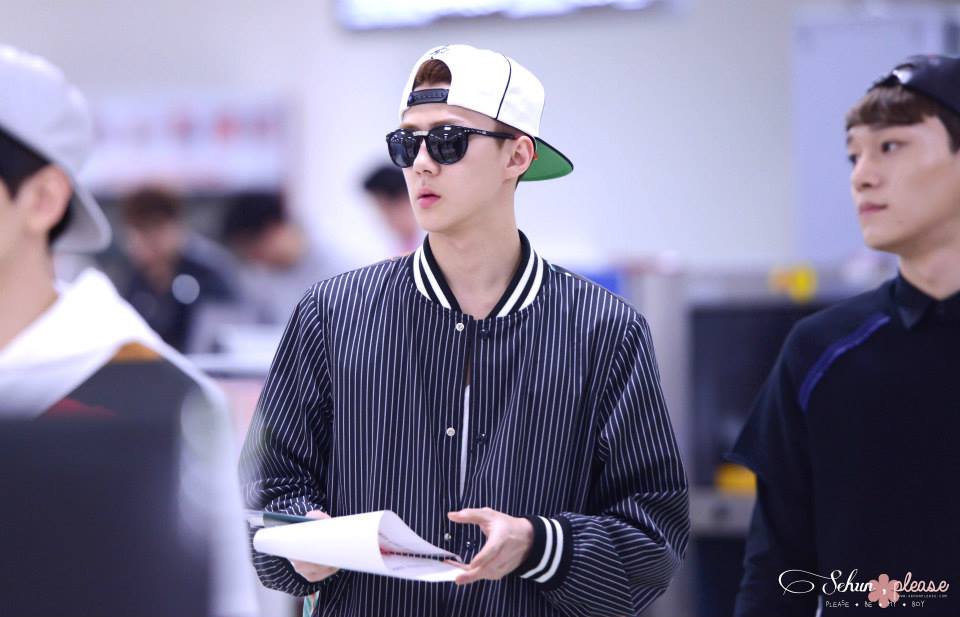 Sehun @ Gimpo Airport ✈ Haneda Airport 2014