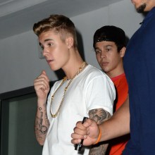 Austin Mahone with Justin Bieber!