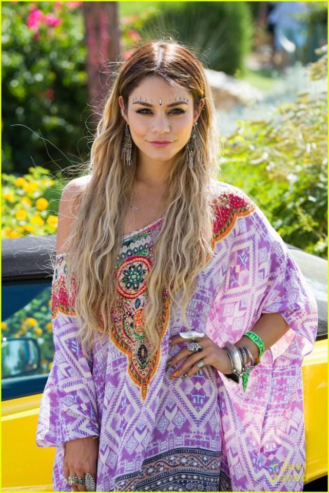 Vanessa Hudgens Jewels Up for Day Two of Coachella 2014!