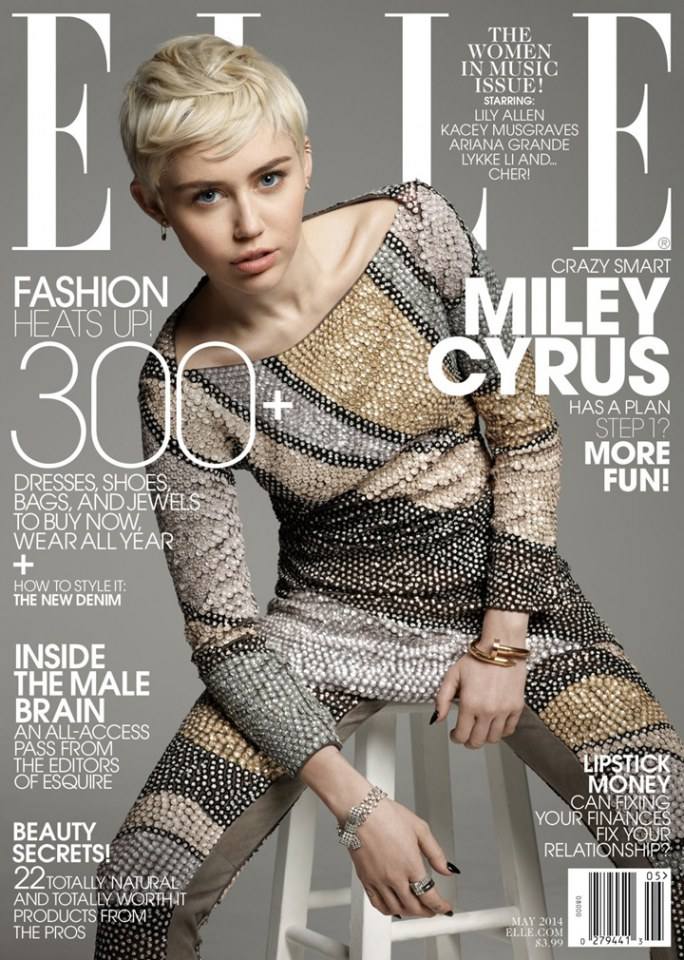 Miley Cyrus @ Elle US May 2014