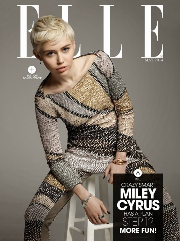 Miley Cyrus @ Elle US May 2014