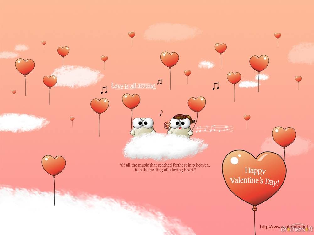 (Love&Valentine)3D-Wallpapers-Backgroundsภาพพื้นหลัง พักหน้าจอ No.5