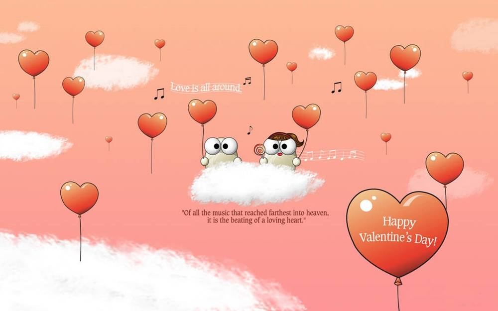 (Love&Valentine)3D-Wallpapers-Backgroundsภาพพื้นหลัง พักหน้าจอ No.17