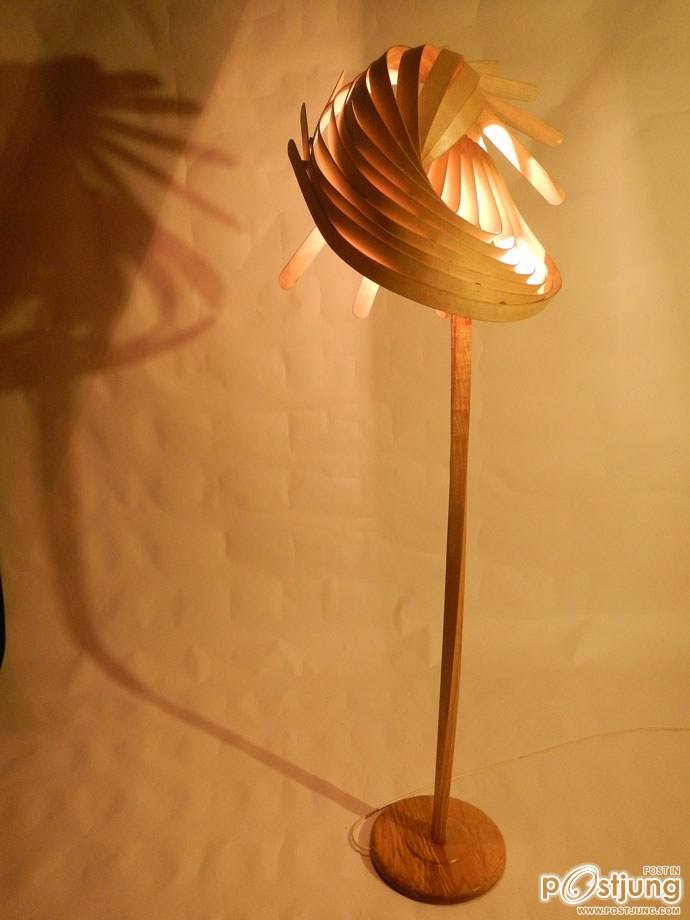 Nature Inspires Us All: Wooden Lamps by Charlie Whinney!