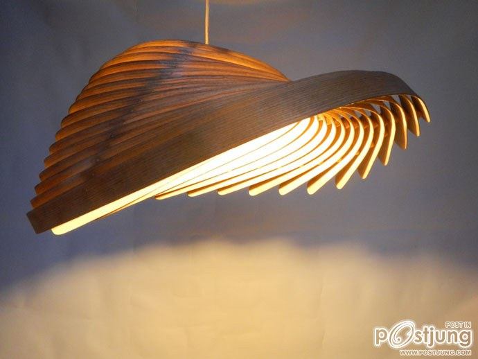 Nature Inspires Us All: Wooden Lamps by Charlie Whinney!