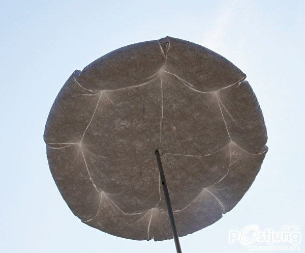 A Parasol that Inflates When the Sun is Shining