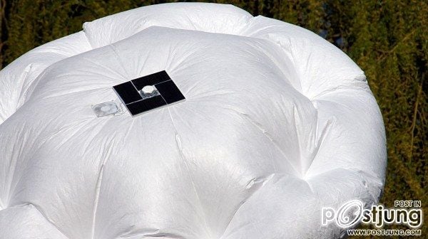 A Parasol that Inflates When the Sun is Shining