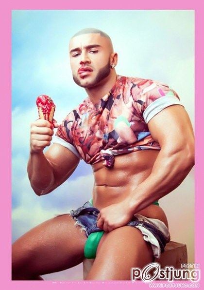 François Sagat : Kick Project Calendar 2014 : Part II