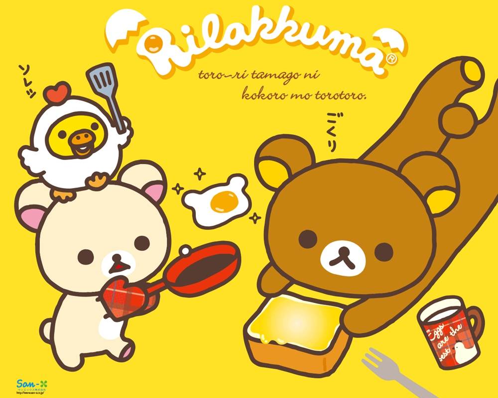 Rilakkuma-Wallpapers-Backgrounds ภาพพื้นหลัง พักหน้าจอ No.1