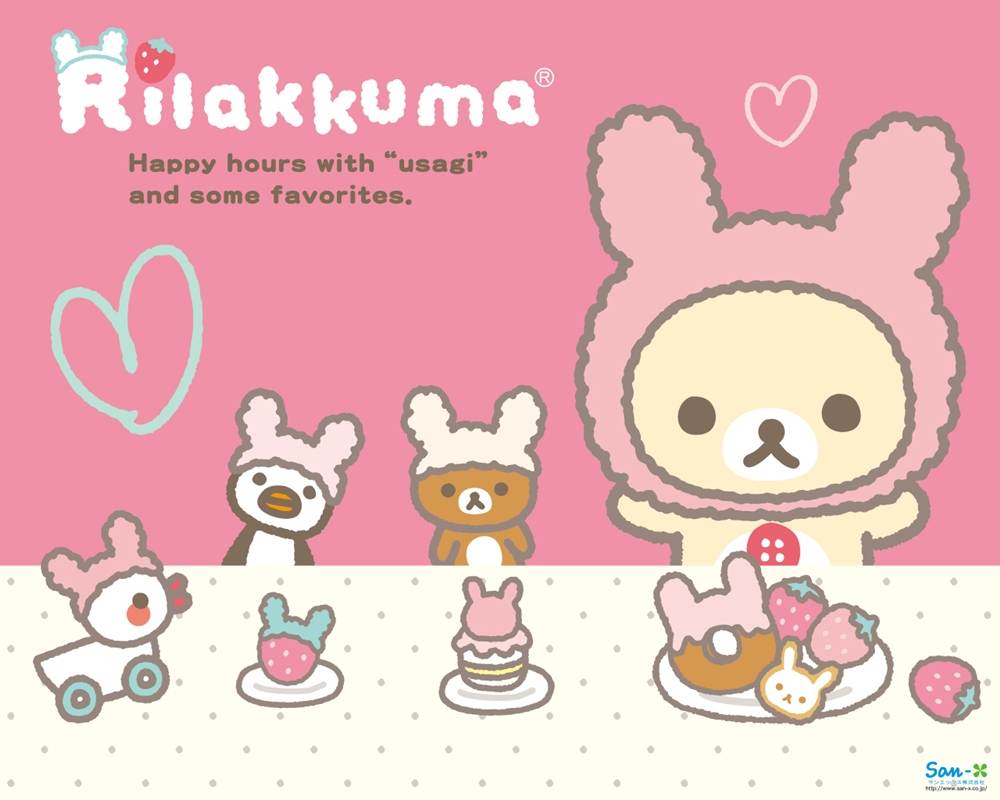 Rilakkuma-Wallpapers-Backgrounds ภาพพื้นหลัง พักหน้าจอ No.1