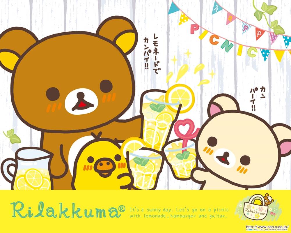 Rilakkuma-Wallpapers-Backgrounds ภาพพื้นหลัง พักหน้าจอ No.1