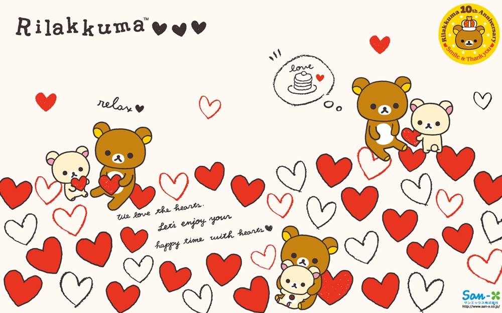 Rilakkuma-Wallpapers-Backgrounds ภาพพื้นหลัง พักหน้าจอ No.1