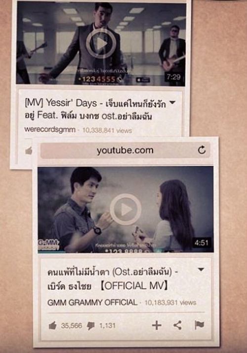 แรงจริง!!! MV คนแพ้ที่ไม่มีน้ำตา Ost.อย่าลืมฉัน ยอดวิวทะลุ 10 ล้านแล้วจ้า