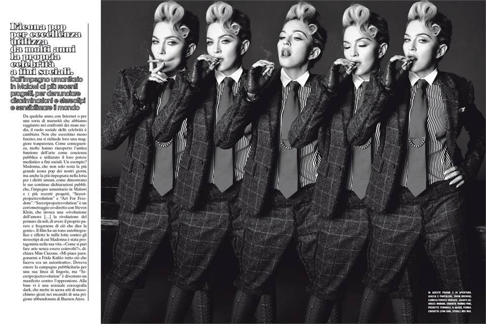 Madonna @ L'Uomo Vogue May 2014
