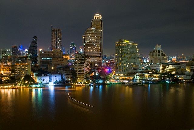 Bangkok-At-Night-Thailand -HD-Wallpapers-Backgrounds ภาพพื้นหลัง พักหน้าจอ No.5