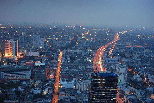 Bangkok-At-Night-Thailand -HD-Wallpapers-Backgrounds ภาพพื้นหลัง พักหน้าจอ No.6