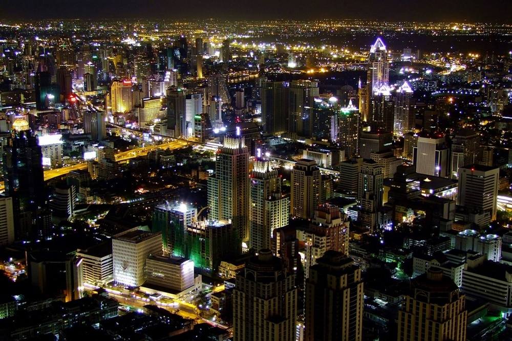 Bangkok-At-Night-Thailand -HD-Wallpapers-Backgrounds ภาพพื้นหลัง พักหน้าจอ No.7