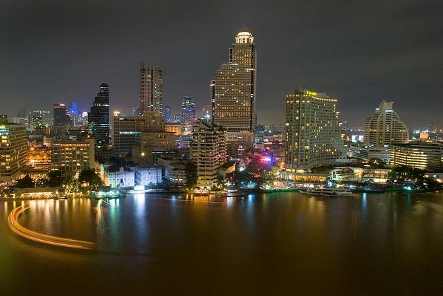 Bangkok-Night & Skyline-Thailand -HD-Wallpapers-Backgrounds ภาพพื้นหลัง พักหน้าจอ No.8