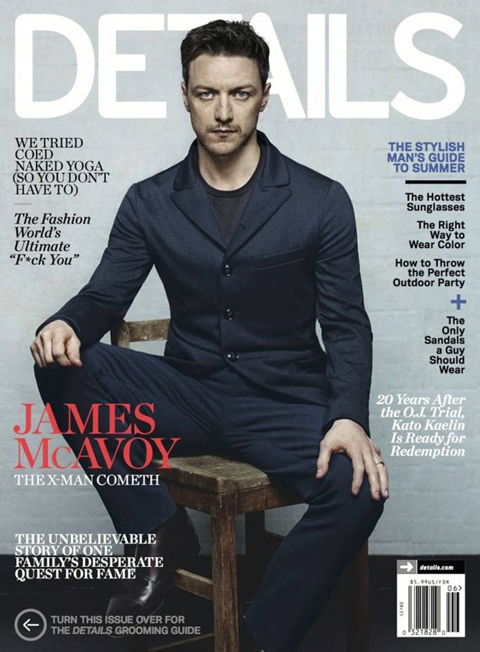 James McAvoy & Michael Fassbender @ Details Magazine June 2014