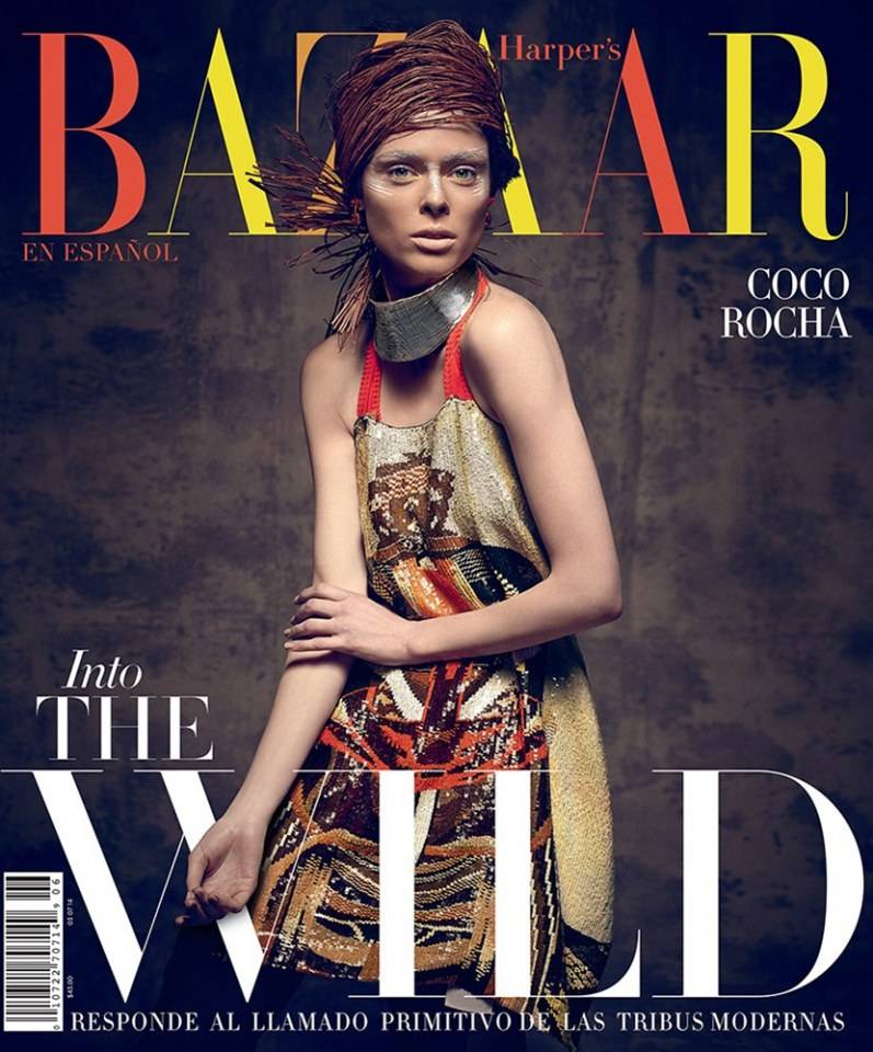 Coco Rocha @ Harper's Bazaar en Español June 2014