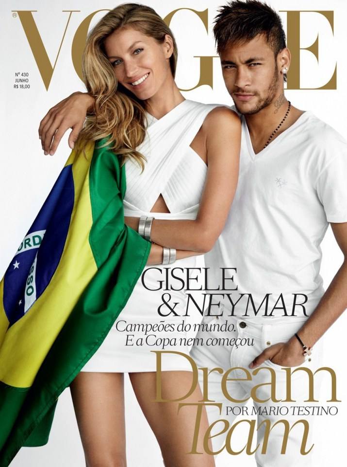 Gisele Bundchen & Neymar @ Vogue Brazil June 2014
