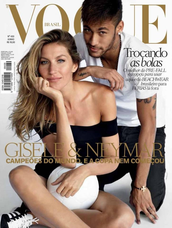 Gisele Bundchen & Neymar @ Vogue Brazil June 2014