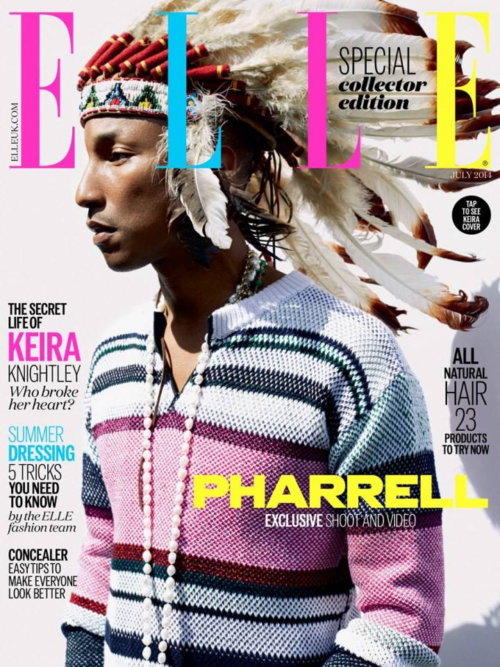 Pharrell Williams @ Elle UK July 2014