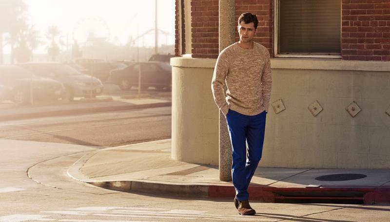 Sean O'Pry in Sunny Get away by H&M