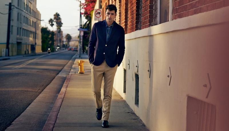 Sean O'Pry in Sunny Get away by H&M