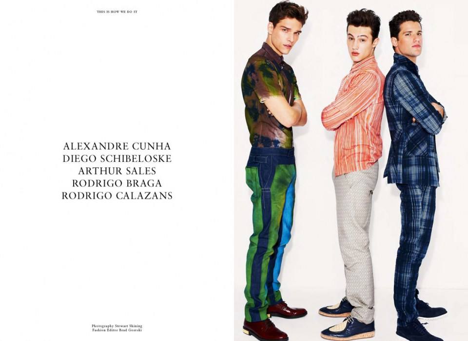 Models: Alexandre Cunha, Diego Schibeloske, Arthur Sales, Rodrigo Braga, Rodrigo Calazans