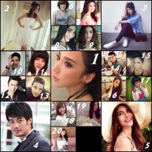  TOP 20 Thai celebs on instagram ดารา ที่มียอดติดตามมากที่สุด อั้มคนสวยก็ยังครองตำแหน่ง จากdaradaily
