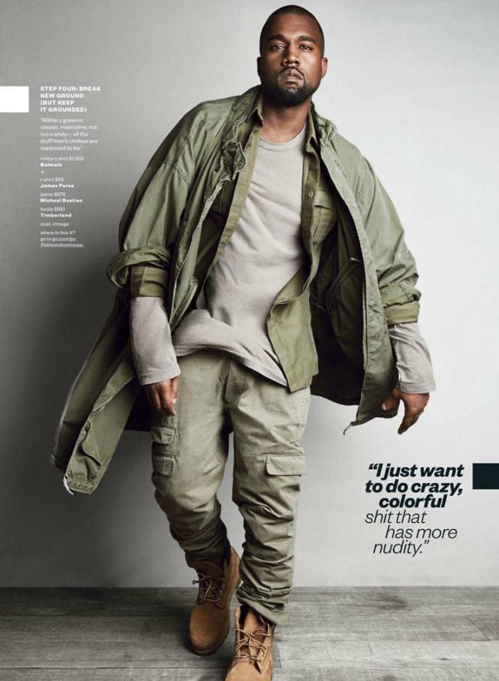 Kanye West @ GQ US August 2014