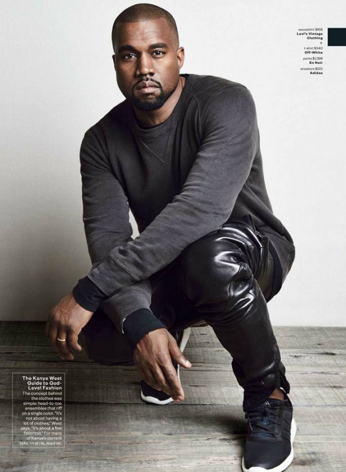 Kanye West @ GQ US August 2014