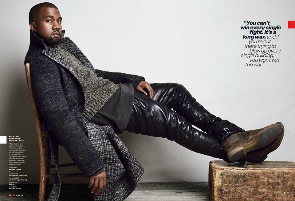 Kanye West @ GQ US August 2014