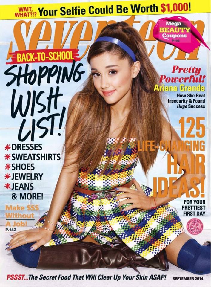Ariana Grande @ Seventeen September 2014