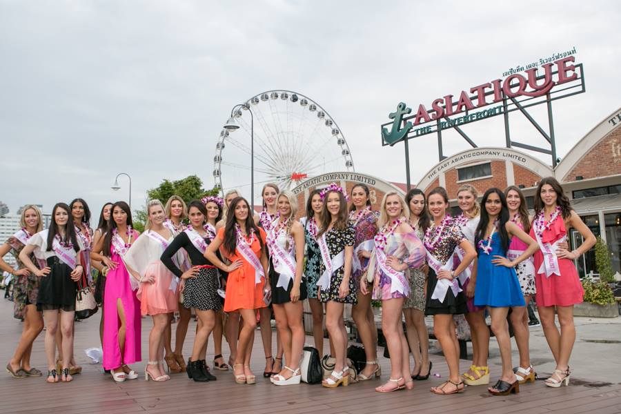 ผู้เข้าประกวด Miss Universe New Zealand 2014 เดินทางมาเก็บตัวที่ประเทศไทย