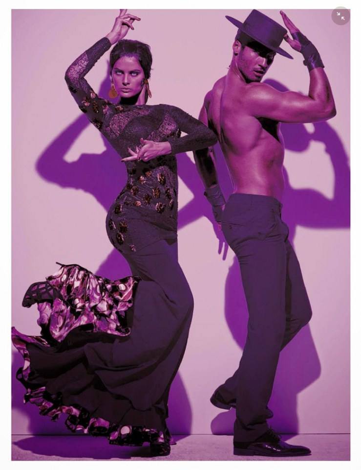 Isabeli Fontana & Timo Nuñez @ Vogue Italia August 2014