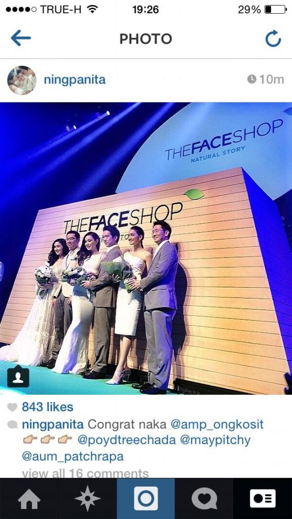 อั้ม พัชราภา ขึ้นเเท่นผู้บริหารงานเปิดตัว TheFaceShopThailand พร้อมเหล่าคนดัง!!