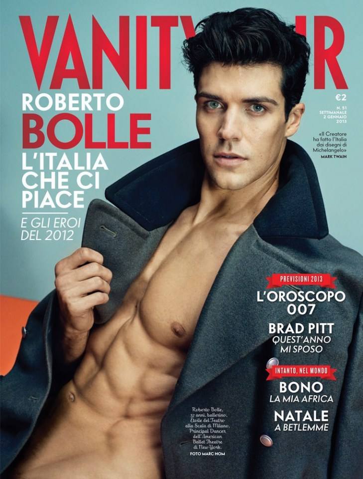 Roberto Bolle @ Vanity Fair Italia January 2013