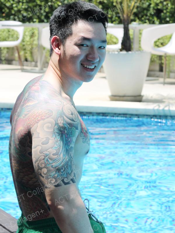 หนุ่มกอลฟ์ACT ยากูซ่าว่ายน้ำออกกำลังกายยังน่ากอดเลย!!