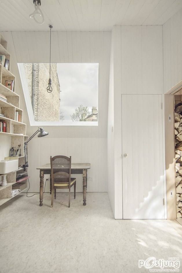Contemporary Writing Shed Hidden In Urban Environment