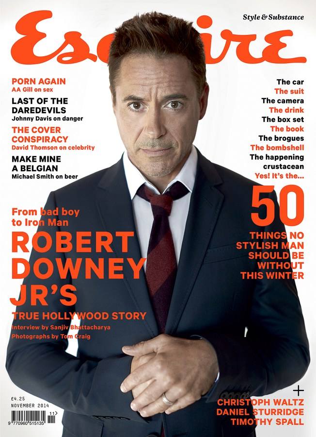 Robert Downey Jr.@ Esquire UK November 2014