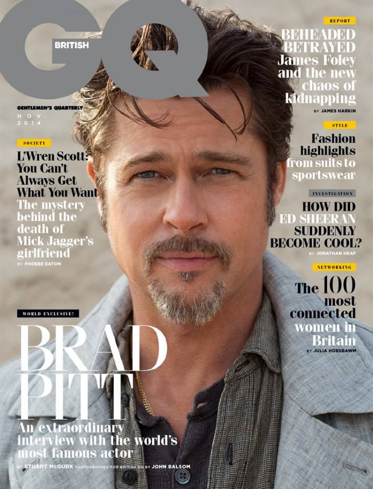 Brad Pitt @ GQ UK November 2014