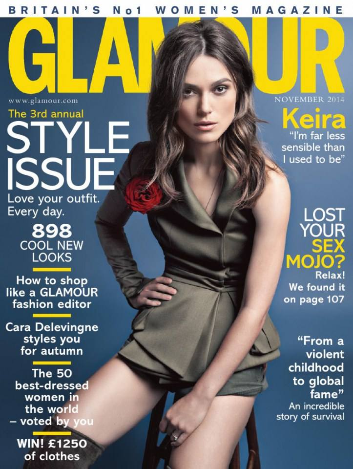 Keira Knightley @ Glamour UK November 2014