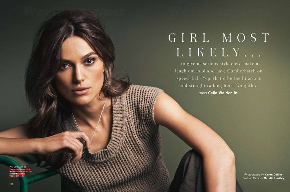 Keira Knightley @ Glamour UK November 2014