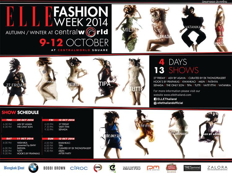 Elle Fashion Week 2014 @CentralWorld 9 - 12 Oct.