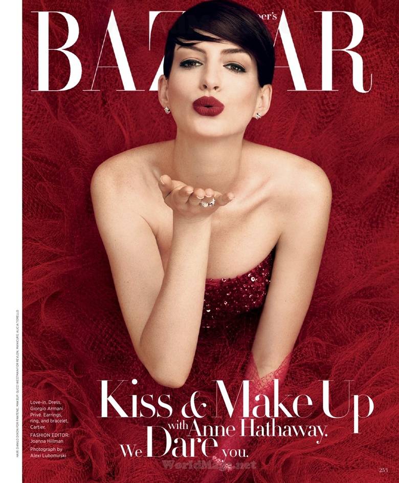 Anne Hathaway @ Harper's Bazaar US November 2014