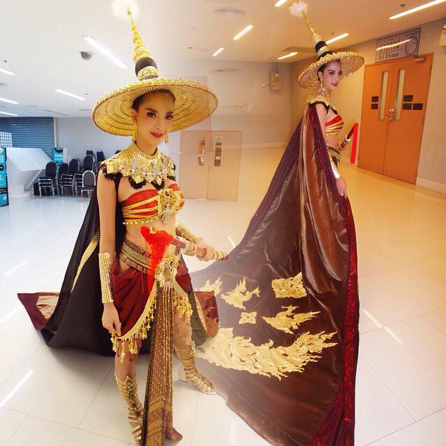 "นักรบของแผ่นดิน" ชุดประจำชาติไทยใน Miss International Queen 2014