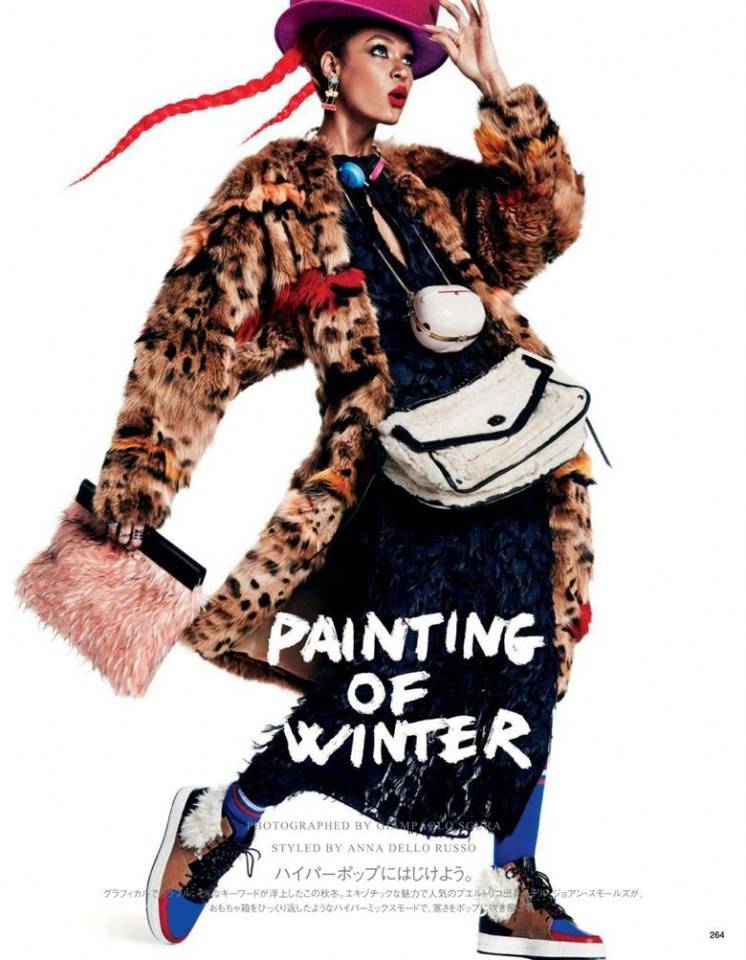 Joan Smalls @ Vogue Japan December 2014